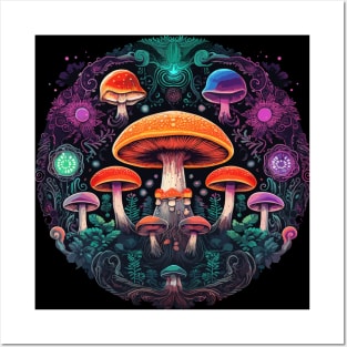 Chakra Mushroom Meditation Posters and Art